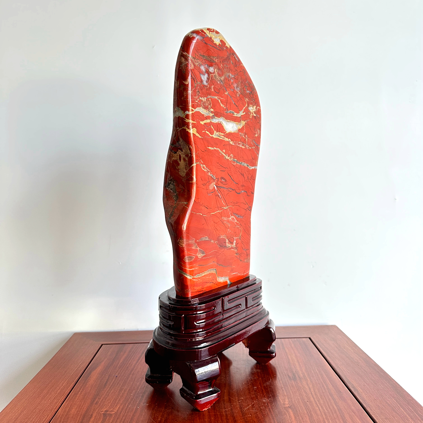 南非红碧玉石摆件高63宽24CM