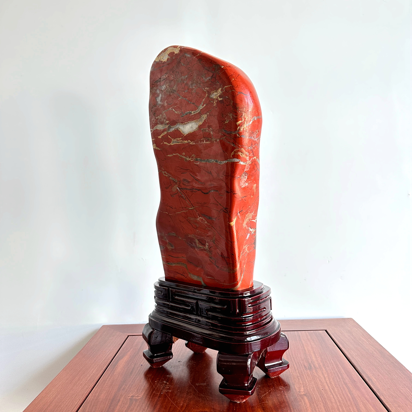 南非红碧玉石摆件高63宽24CM